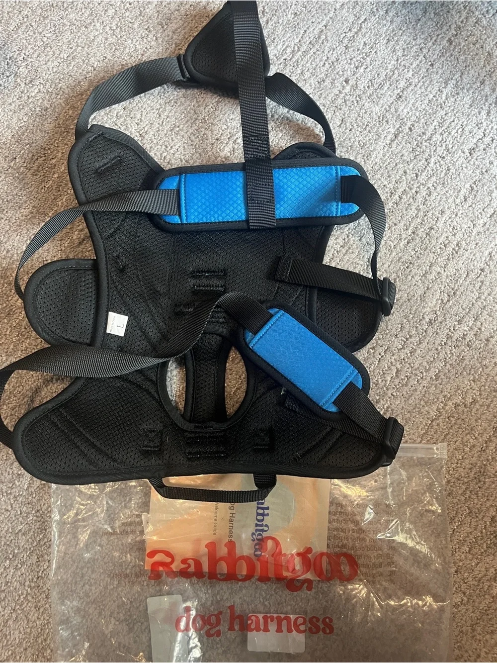 Rabbitgoo Escape Proof Dog Harness, Soft Padded Full Body Pet Harness 2380/dc-1